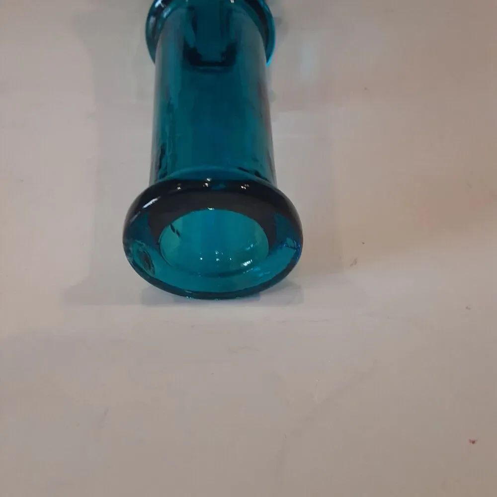 Vintage Italian Handblown Bottle Bud Vase Versatile Charming 12